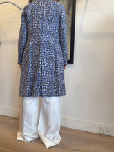 Load image into Gallery viewer, Marni - Longline Cotton Coat - Blue/Black- 40
