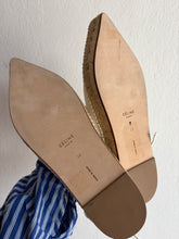 Load image into Gallery viewer, NEW Celine - Leather pointed Espadrilles w ankle strap - White - 38 - w box
