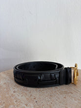 Load image into Gallery viewer, Salvatore Ferragamo - Buckle Leather Belt - Black - 75cm
