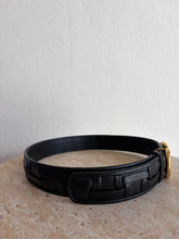 Load image into Gallery viewer, Salvatore Ferragamo - Buckle Leather Belt - Black - 75cm
