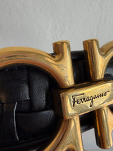 Load image into Gallery viewer, Salvatore Ferragamo - Buckle Leather Belt - Black - 75cm

