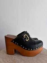 Load image into Gallery viewer, Chloe - Jeanette Studded Leather Platform Clogs - Black - 40 - RRP $2070
