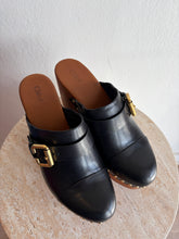 Load image into Gallery viewer, Chloe - Jeanette Studded Leather Platform Clogs - Black - 40 - RRP $2070
