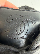 Load image into Gallery viewer, Chanel - Quilted Leather Hightop Sneakers - Black - 37.5
