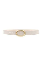 Load image into Gallery viewer, Scanlan Theodore -  Leather Oval Buckle Belt - Stone - M
