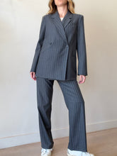 Load image into Gallery viewer, Anine Bing - Kaia Blazer &amp; Pants Wool Blend Suit Set - Grey - S

