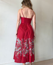 Load image into Gallery viewer, (belt missing) Zimmermann - Rhiannon paisley-print cotton-voile Midi Dress - Red - 0 - RRP$1,176
