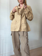 Load image into Gallery viewer, Vince - Linen Unstructured LS Jacket w Belt  - Tan - l
