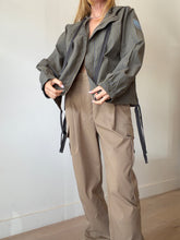 Load image into Gallery viewer, Damson Madder - Blake Hooded Check Jacket - Olive - 8
