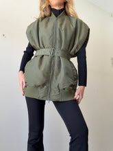 Load image into Gallery viewer, Camilla and Marc - Walter Puffer Vest w Belt  - Army Green - XS
