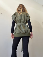 Load image into Gallery viewer, Camilla and Marc - Walter Puffer Vest w Belt  - Army Green - XS
