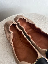 Load image into Gallery viewer, See by Chloe - Zip Bow Detail Ballet Flats - Nude - 37
