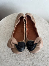 Load image into Gallery viewer, See by Chloe - Zip Bow Detail Ballet Flats - Nude - 37
