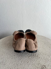 Load image into Gallery viewer, See by Chloe - Zip Bow Detail Ballet Flats - Nude - 37

