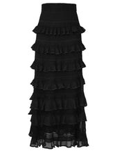 Load image into Gallery viewer, Zimmermann - Valiant Lace Frill Maxi Skirt - Black - 0 - RRP$750
