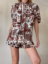 Load image into Gallery viewer, Shona Joy - Catalina SS Top &amp; Shorts Set - Teraccotta Floral - 6
