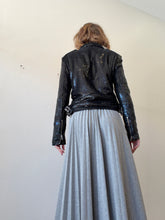 Load image into Gallery viewer, IRO - Sequin Biker Jacket - Black - 40
