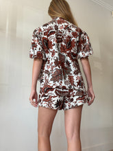 Load image into Gallery viewer, Shona Joy - Catalina SS Top &amp; Shorts Set - Teraccotta Floral - 6
