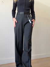 Load image into Gallery viewer, Rebecca Vallance - Zendaya Wide Leg Tailored Pants - Black - 10 - NWT  - RRP$599
