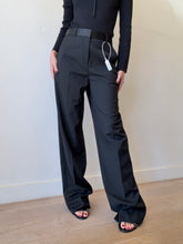 Load image into Gallery viewer, Rebecca Vallance - Zendaya Wide Leg Tailored Pants - Black - 10 - NWT  - RRP$599
