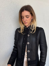 Load image into Gallery viewer, Lanvin - Suede Beaded Coat - Black - S
