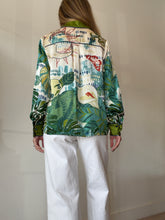 Load image into Gallery viewer, Leo Lin - Tropical Silk Shirt - Green - 10 - NWT - RRP$449
