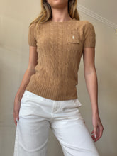 Load image into Gallery viewer, Polo Ralph Lauren - SS Cable Knit Sweater  - Tan - XS

