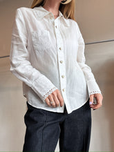 Load image into Gallery viewer, Zimmermann - Embroidered ramie Blouse - White - 2
