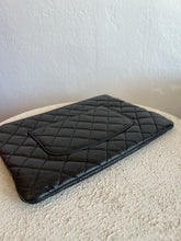 Load image into Gallery viewer, Chanel - Quilted Caviar Leather Pouch Clutch  - Black - Small - w box/dust bag
