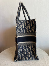 Load image into Gallery viewer, Dior - Book Canvas Tote - Ecru/Blue - M - RRP$5100 w dust bag
