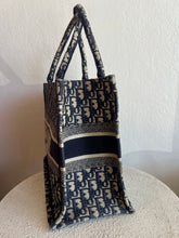 Load image into Gallery viewer, Dior - Book Canvas Tote - Ecru/Blue - M - RRP$5100 w dust bag
