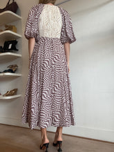 Load image into Gallery viewer, Rachel Gilbert - Lola Abstact Print Max Dress - Brown - 1 - RRP$995
