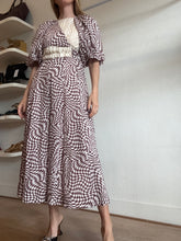 Load image into Gallery viewer, Rachel Gilbert - Lola Abstact Print Max Dress - Brown - 1 - RRP$995
