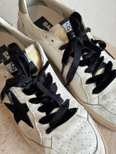 Load image into Gallery viewer, Golden Goose - Ball Star Leather Sneaker - White/Black/Grey - 41 - RRP$865
