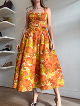 Load image into Gallery viewer, Zimmermann - High Tide Floral Picnic Maxi Dress - Orange - 1 - RRP$1950
