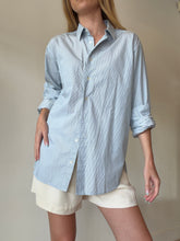 Load image into Gallery viewer, Rachel Gilbert - Stripe LS Shirt - Blue/White - M
