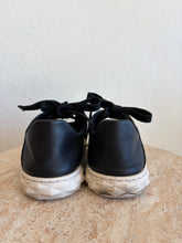 Load image into Gallery viewer, Jimmy Choo -Diamond Fleck Leather Sneaker - Black - 36.5 - RRP$1100
