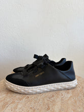 Load image into Gallery viewer, Jimmy Choo -Diamond Fleck Leather Sneaker - Black - 36.5 - RRP$1100
