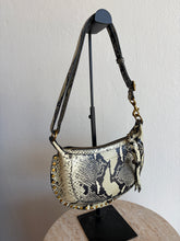 Load image into Gallery viewer, Isabel Marant - Oskan Moon Embellished Leather ShoulderBag - Snakeskin - S - RRP$1600
