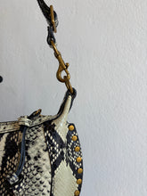 Load image into Gallery viewer, Isabel Marant - Oskan Moon Embellished Leather ShoulderBag - Snakeskin - S - RRP$1600
