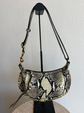 Load image into Gallery viewer, Isabel Marant - Oskan Moon Embellished Leather ShoulderBag - Snakeskin - S - RRP$1600
