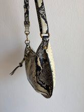 Load image into Gallery viewer, Isabel Marant - Oskan Moon Embellished Leather ShoulderBag - Snakeskin - S - RRP$1600
