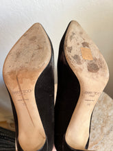 Load image into Gallery viewer, Jimmy Choo - Lizard Printed Velvet Heels - Brown - 39 - RRP$925
