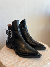 Load image into Gallery viewer, Ganni - Chunky Buckle Chelsea Boots - Black - 39 - RRP$450

