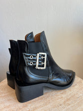 Load image into Gallery viewer, Ganni - Chunky Buckle Chelsea Boots - Black - 39 - RRP$450
