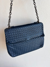 Load image into Gallery viewer, Bottega Veneta - Olimpia Woven Shoulder Bag - Blue  - M
