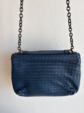 Load image into Gallery viewer, Bottega Veneta - Olimpia Woven Shoulder Bag - Blue  - M
