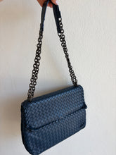Load image into Gallery viewer, Bottega Veneta - Olimpia Woven Shoulder Bag - Blue  - M
