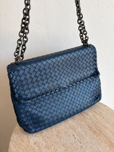 Load image into Gallery viewer, Bottega Veneta - Olimpia Woven Shoulder Bag - Blue  - M
