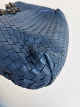Load image into Gallery viewer, Bottega Veneta - Olimpia Woven Shoulder Bag - Blue  - M
